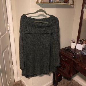DEB gray loose turtle neck sweater